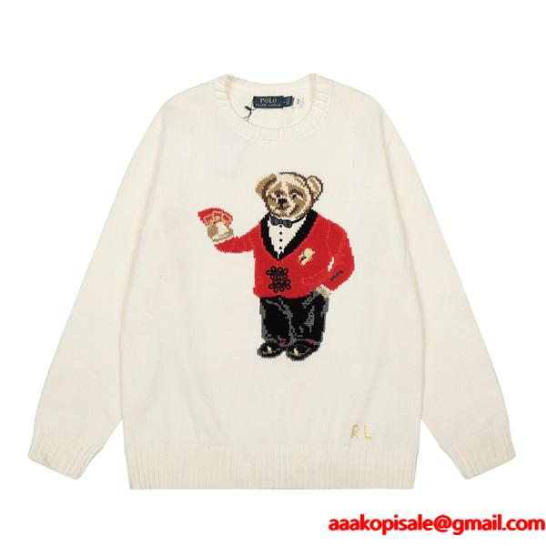Polo Ralph Lauren  ポロ ラルフローレン コピー 2026新作 限定 遊び心 刺繍 セーター