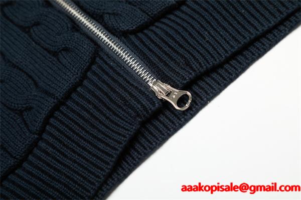 実用性抜群 Polo Ralph Lauren  ポロ ラルフローレン コピー フルジップ 洗練 ニットパーカー