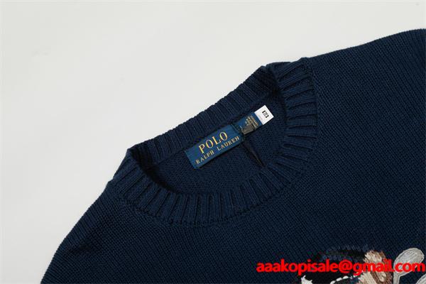 数量限定 防寒 軽量 フード付き Polo Ralph Lauren  ポロ ラルフローレン コピー ニット