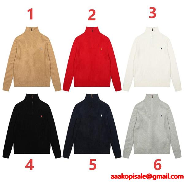 端正シルエット リブ編み 2026新作 Polo Ralph Lauren  ポロ ラルフローレン コピー ニット