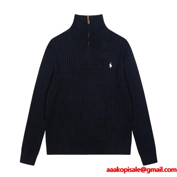 端正シルエット リブ編み 2026新作 Polo Ralph Lauren  ポロ ラルフローレン コピー ニット