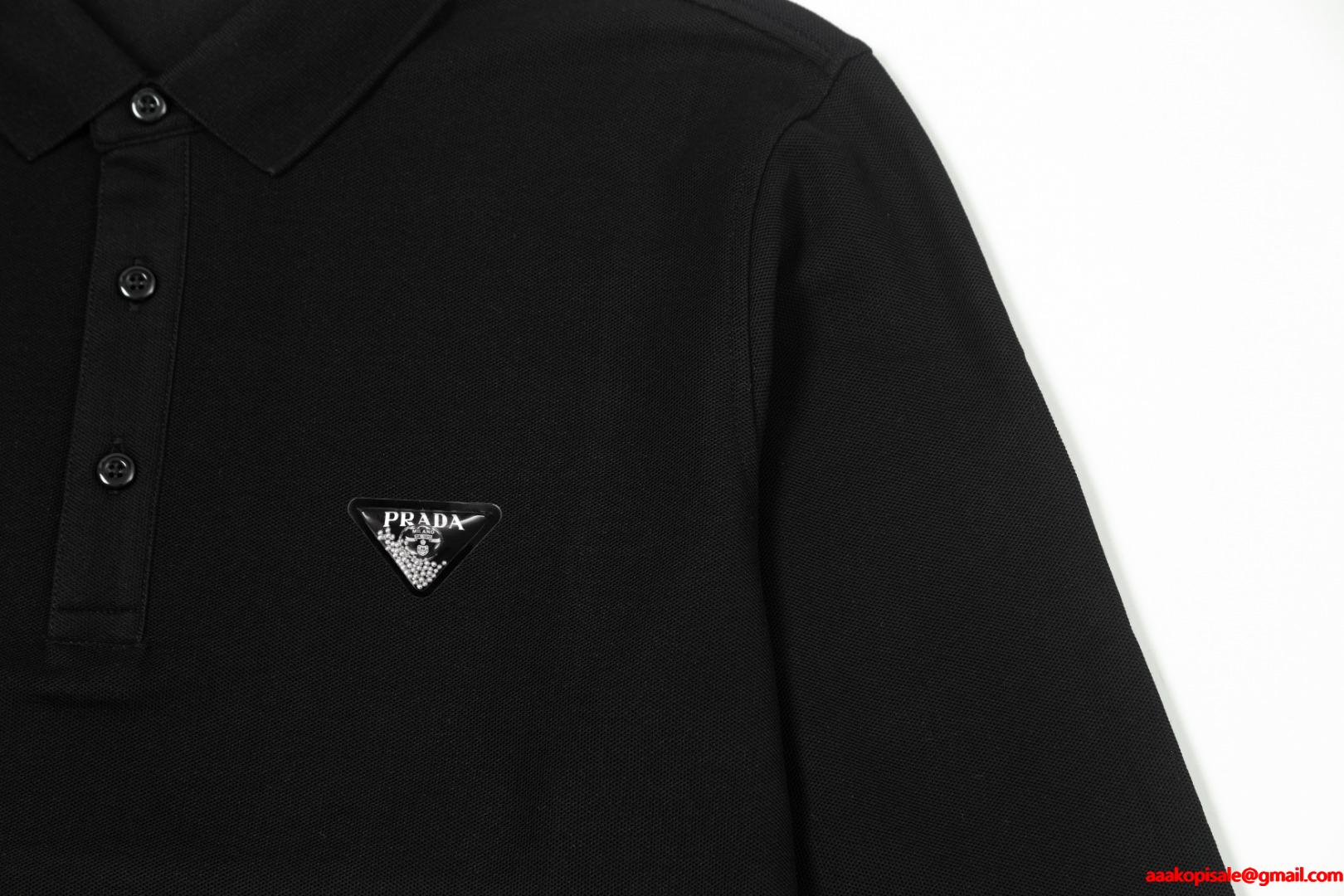 静かな存在感 洗練シルエット モダン PRADA プラダ コピー ポロシャツ