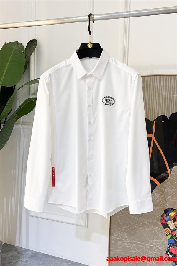 高級感漂う 2026新作 プレミアム シャツ 快適 PRADA プラダ コピー