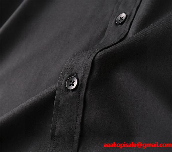 PRADA プラダ コピー モード感 ワンポイント 洗練 ロングスリーブ シャツ