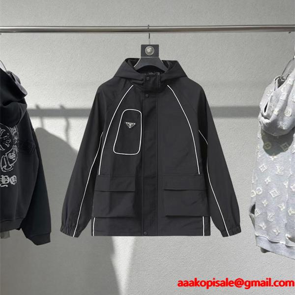  2026新作 都会感際立つ モダン スポーティ ジャケット PRADA プラダ コピー