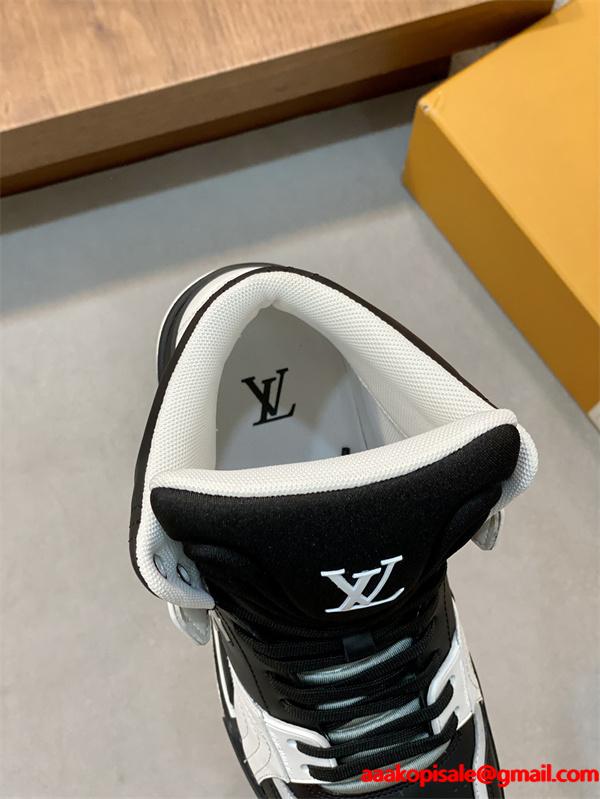 輝かしい 人気高いアイテム ルイ ヴィトンハイトップシューズ コピー LOUIS VUITTON 見た目が良い_激安(日本最大級)