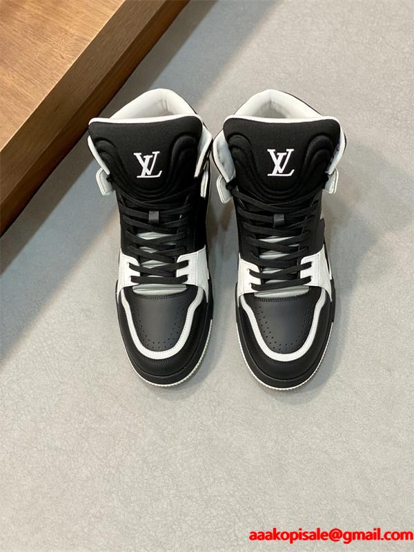 輝かしい 人気高いアイテム ルイ ヴィトンハイトップシューズ コピー LOUIS VUITTON 見た目が良い_激安(日本最大級)