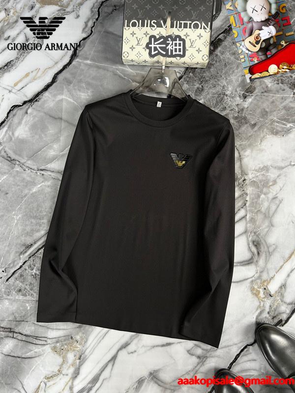 2026秋冬着こなし 寒い季節の王道アイテム アルマーニ長袖Tシャツコピー ARMANI_激安(日本最大級)