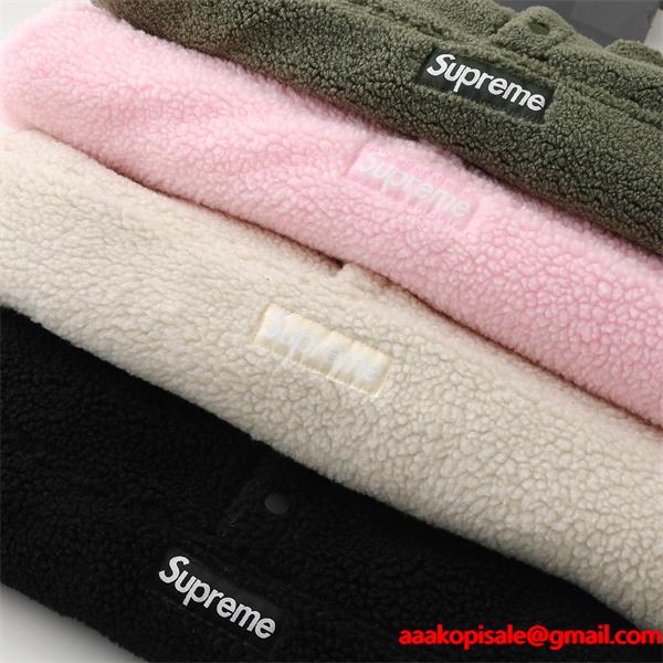 Supreme POLARTEC コラボFW25 WEEK8 Polartec Shearling Reversible Pullover 　リバーシブル シュプリームスウェットコピー上品激安(日本最大級)