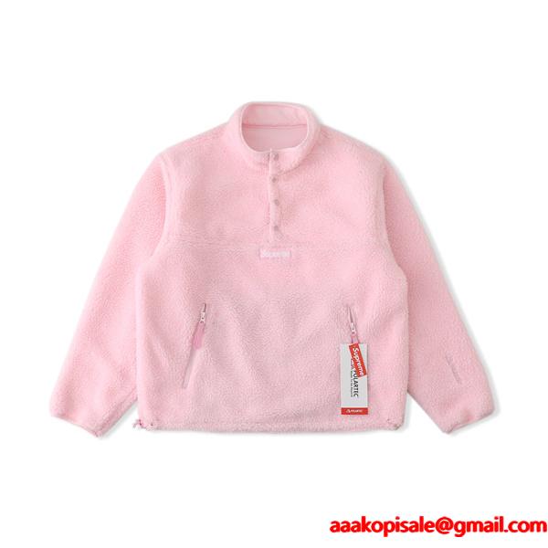 Supreme POLARTEC コラボFW25 WEEK8 Polartec Shearling Reversible Pullover 　リバーシブル シュプリームスウェットコピー上品激安(日本最大級)