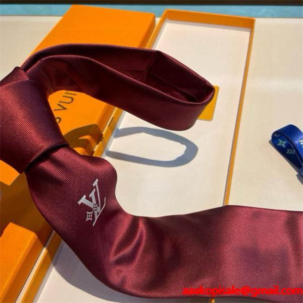 LOUIS VUITTON ネクタイコピー4色可選 秋冬らしいカジュアルな雰囲気を持つ ルイ ヴィトン 2026_激安(日本最大級)