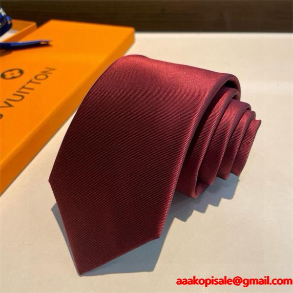 LOUIS VUITTON ネクタイコピー4色可選 秋冬らしいカジュアルな雰囲気を持つ ルイ ヴィトン 2026_激安(日本最大級)
