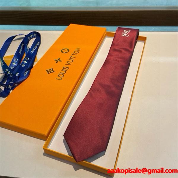 LOUIS VUITTON ネクタイコピー4色可選 秋冬らしいカジュアルな雰囲気を持つ ルイ ヴィトン 2026_激安(日本最大級)