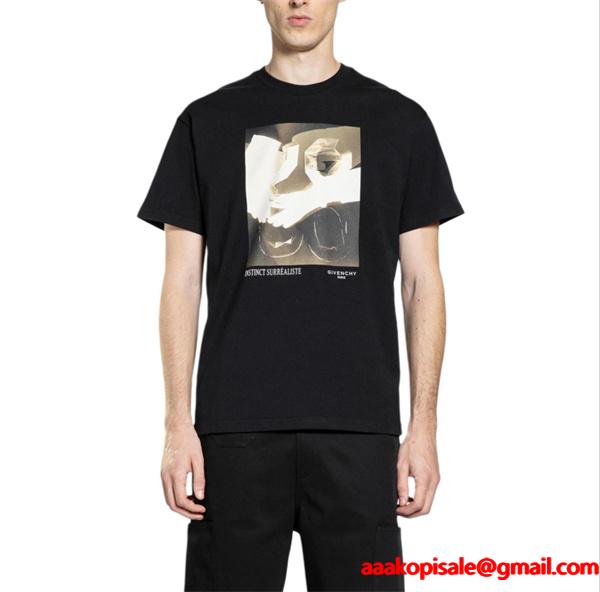 2026芸能人着用GIVENCHYジバンシーＴシャツコピーメンズスポーツカジュアルブラックトップス