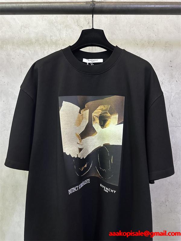 2026芸能人着用GIVENCHYジバンシーＴシャツコピーメンズスポーツカジュアルブラックトップス