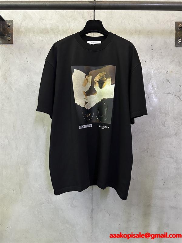 2026芸能人着用GIVENCHYジバンシーＴシャツコピーメンズスポーツカジュアルブラックトップス