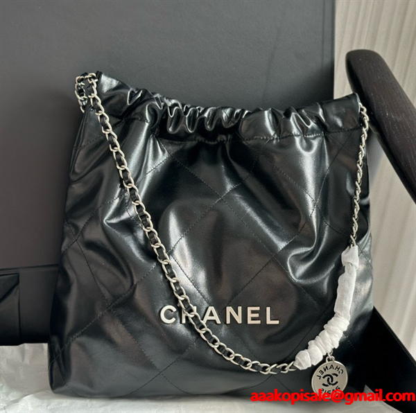 シルバー金具CHANEL 22 bag 手触りも抜群　シャネルショルダーバッグコピー 激安(日本最大級)