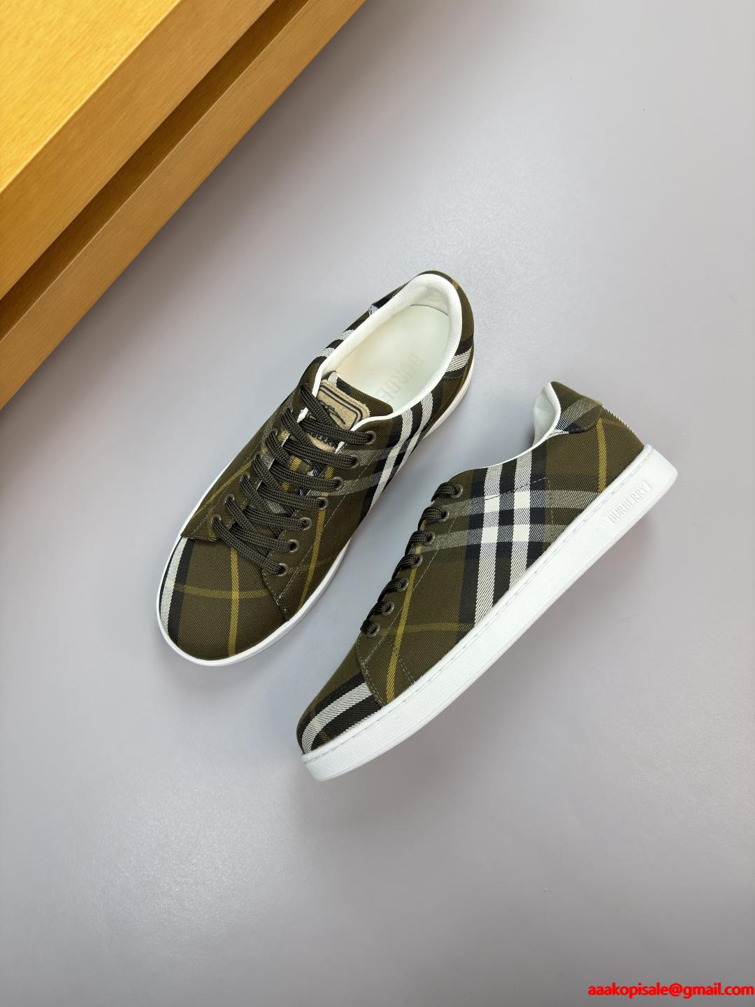2026人気バーバリー スニーカーコピーBURBERRY カジュアルシューズ 脱ぎ履きしやすい激安通販 専門店