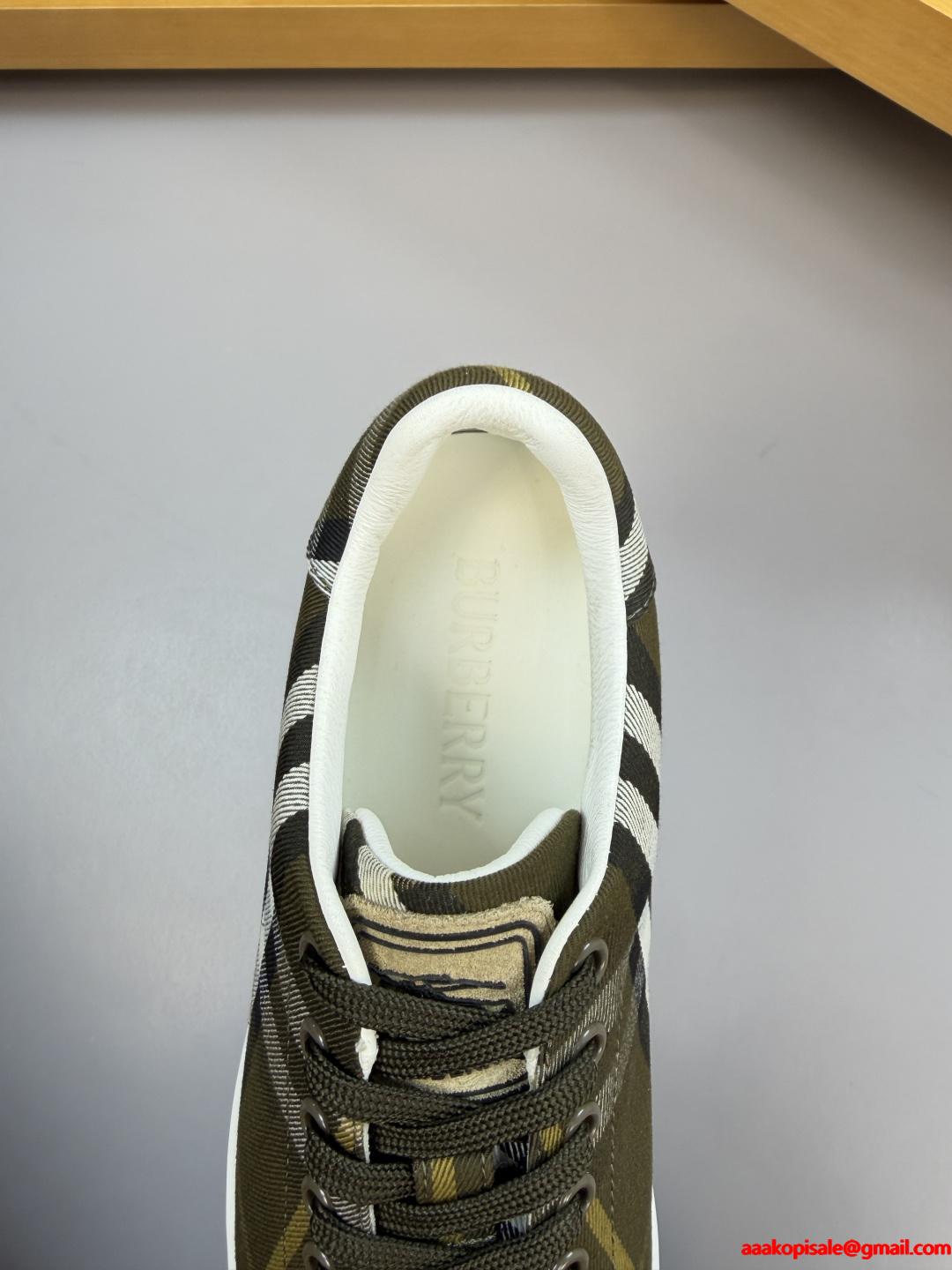 2026人気バーバリー スニーカーコピーBURBERRY カジュアルシューズ 脱ぎ履きしやすい激安通販 専門店