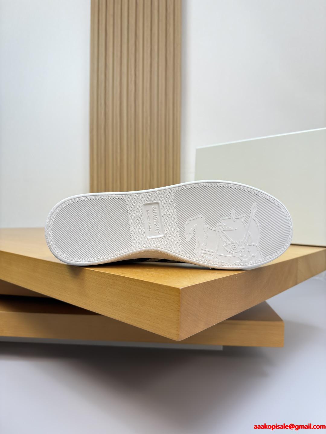 2026人気バーバリー スニーカーコピーBURBERRY カジュアルシューズ 脱ぎ履きしやすい激安通販 専門店