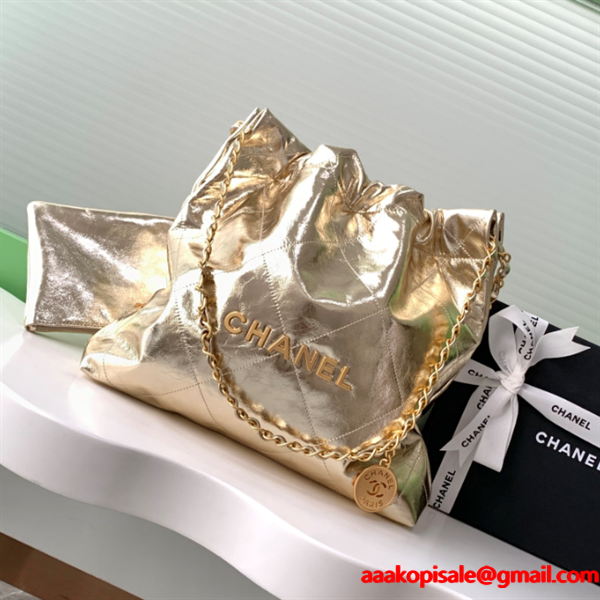 CHANEL 22 bag シャネルショルダーバッグコピー35x37x7cm軽量で大容量バッグ新作通勤人気女性用