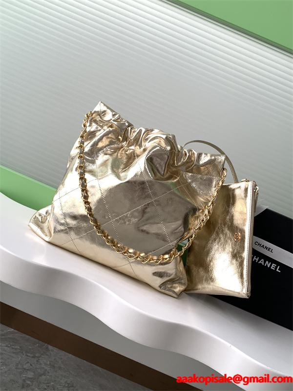 CHANEL 22 bag シャネルショルダーバッグコピー35x37x7cm軽量で大容量バッグ新作通勤人気女性用