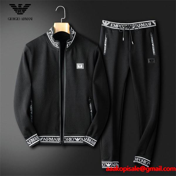 2026秋冬 コスパ最高のプライス 2色可選 ARMANI アルマーニ セットアップコピー 激安(日本最大級)
