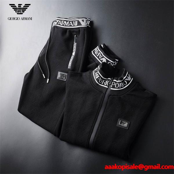2026秋冬 コスパ最高のプライス 2色可選 ARMANI アルマーニ セットアップコピー 激安(日本最大級)