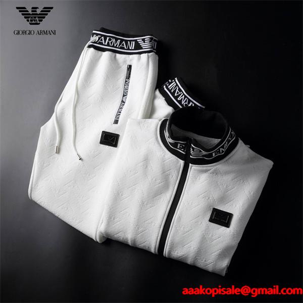 2026秋冬 コスパ最高のプライス 2色可選 ARMANI アルマーニ セットアップコピー 激安(日本最大級)