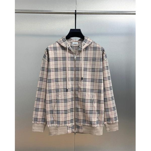 新作 パーカー ジップアップ 大人カジュアル 人気 BURBERRY バーバリー スーパーコピー