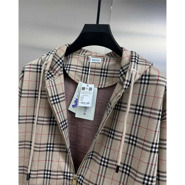 新作 パーカー ジップアップ 大人カジュアル 人気 BURBERRY バーバリー スーパーコピー