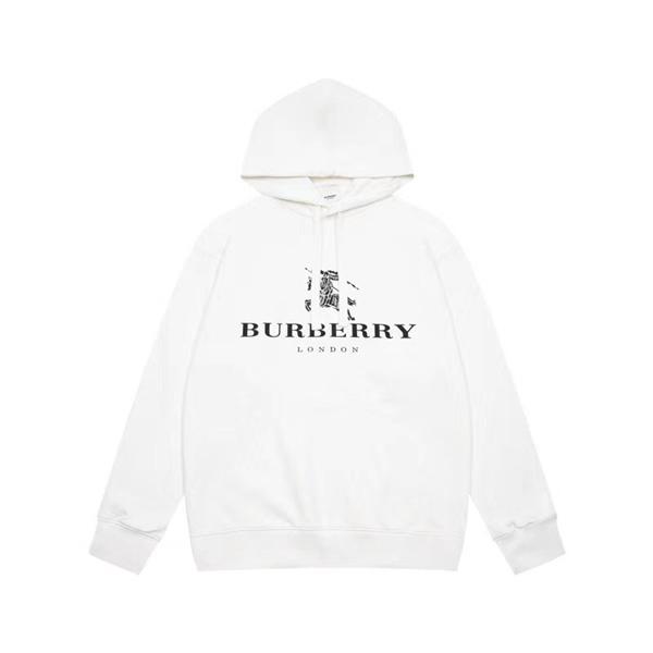 限定展開 秋冬しっとり ホワイト BURBERRY バーバリー コピー パーカー ロゴプリント