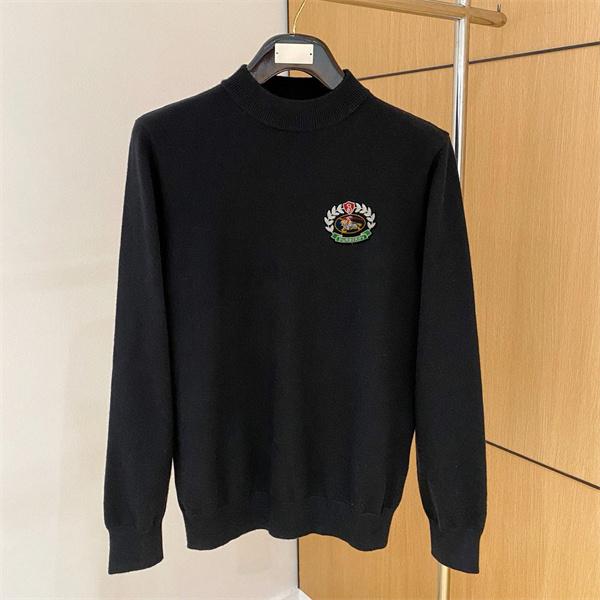 本格派 秋冬防寒 ブラック BURBERRY バーバリー スーパーコピー ニット セーター 高級感 希少