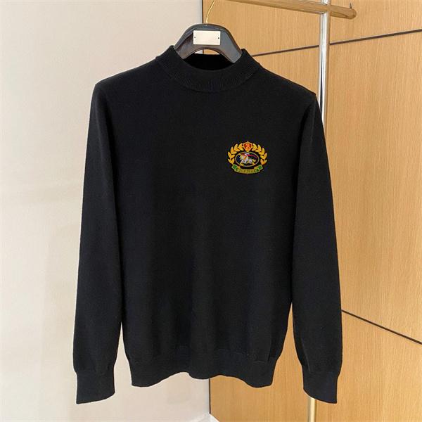 話題集中 秋冬対応 ブラック ニット エンブレム プレミアム BURBERRY バーバリー コピー