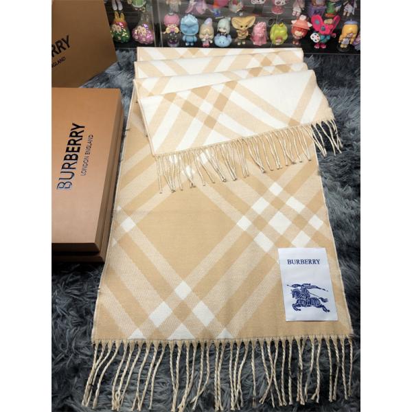 BURBERRY バーバリー コピー 上質 温か素材 ベージュ チェック ストール 冬コーデ向き