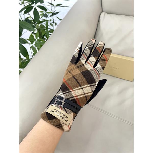 実用 温か素材 ネイビー チェック BURBERRY バーバリー コピー グローブ フィット 安定