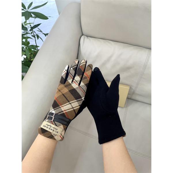 実用 温か素材 ネイビー チェック BURBERRY バーバリー コピー グローブ フィット 安定