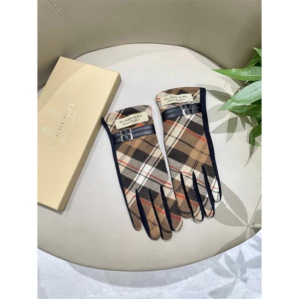 実用 温か素材 ネイビー チェック BURBERRY バーバリー コピー グローブ フィット 安定
