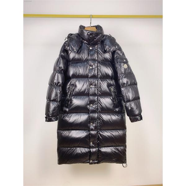 温か素材 ブラック ロング ダウンコート ボリューム MONCLER モンクレール コピー