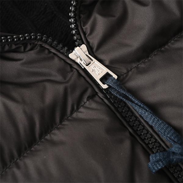 MONCLER モンクレール コピー 入手困難 ブラック ニット ダウンジャケット レイヤード