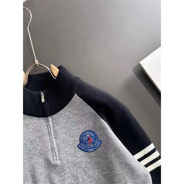 2026新作 ハーフジップ MONCLER モンクレール スーパーコピー ニット 配色切替 デイリー