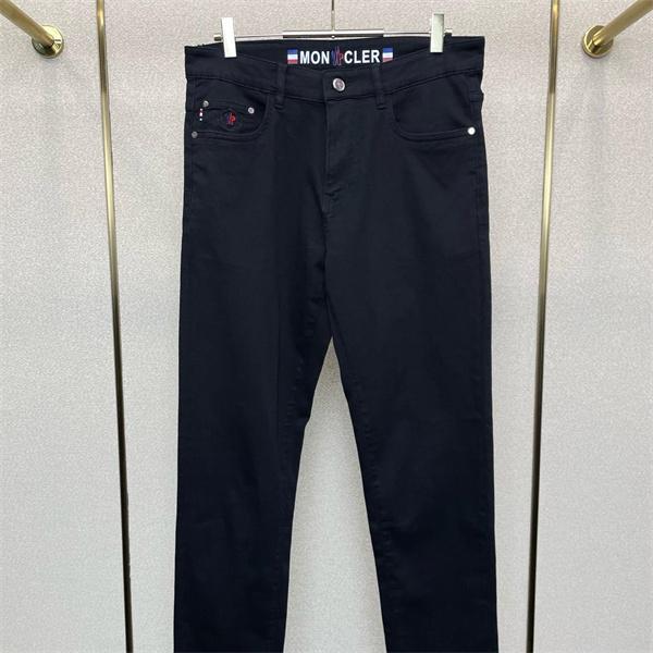 トレンド ブラック デニムパンツ シンプル デイリー着用 MONCLER モンクレール 偽物