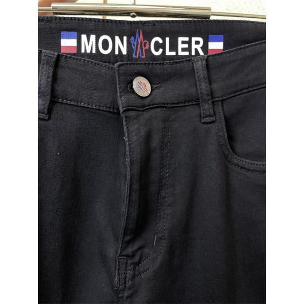 トレンド ブラック デニムパンツ シンプル デイリー着用 MONCLER モンクレール 偽物