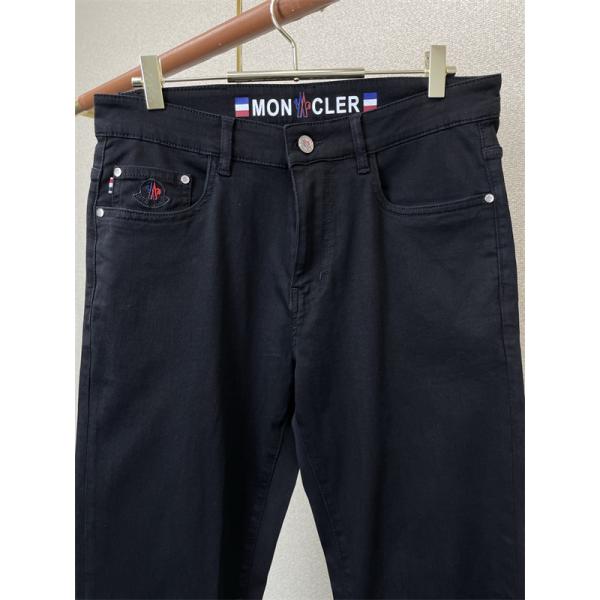 トレンド ブラック デニムパンツ シンプル デイリー着用 MONCLER モンクレール 偽物