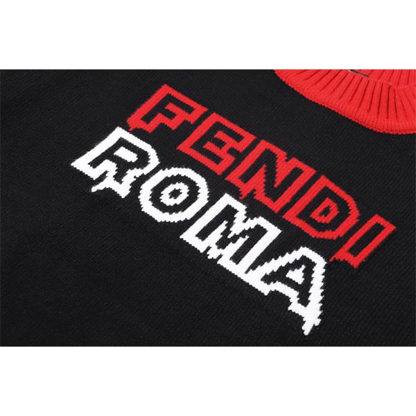 2026新作 売れ筋 ニットセーター ブラック 定番人気モデル FENDI フェンディ コピー