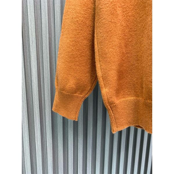 2026新作 ニットセーター ブラウン 刺繍 高評価モデル FENDI フェンディ コピー