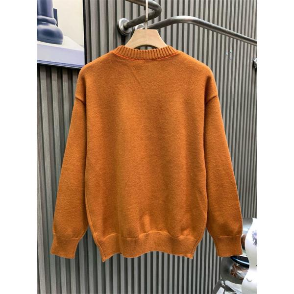 2026新作 ニットセーター ブラウン 刺繍 高評価モデル FENDI フェンディ コピー