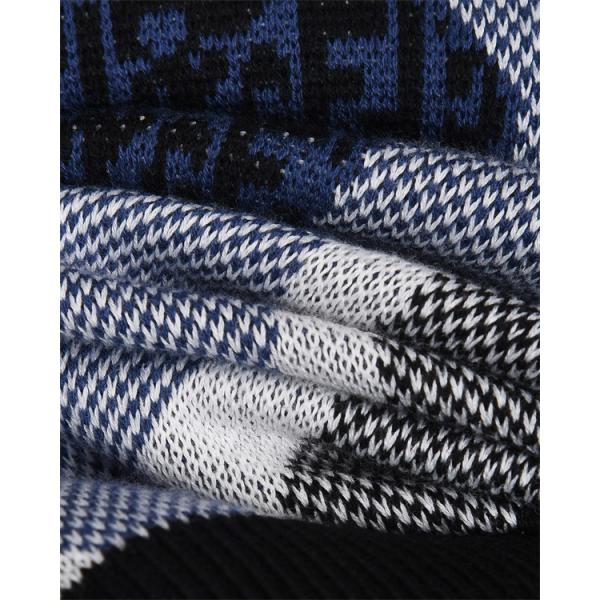 ニット セーター メンズ グラフィック柄 ブラック FENDI フェンディ コピー 長袖