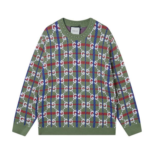 希少 入手困難 GUCCI GGチェック ニット グリーン グッチ コピー
