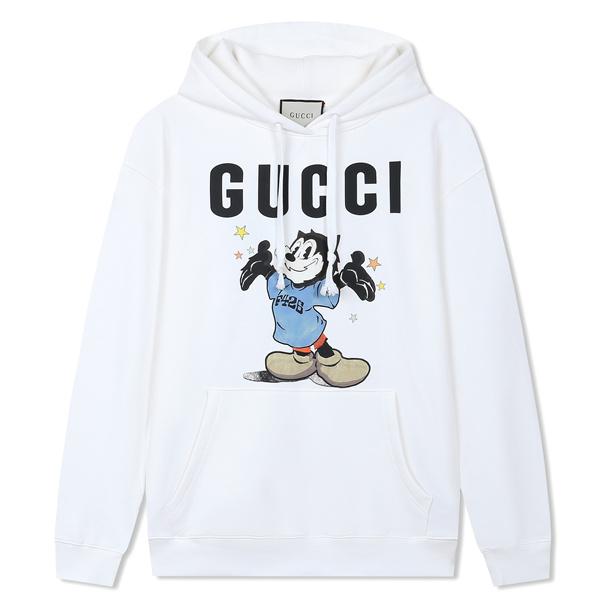 GUCCI 期間限定 パーカー ホワイト 明るい 軽快 フレッシュ グッチ コピー